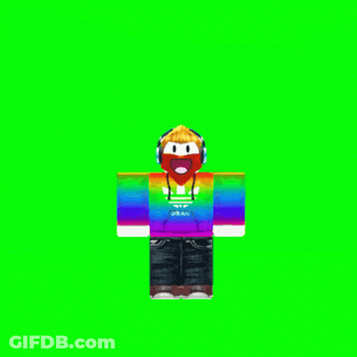 Roblox Guy Green Wall GIF
