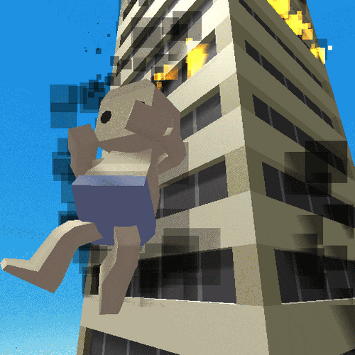 Roblox Kermit Falling Off Building GIF