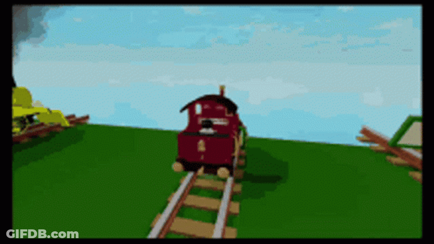 Roblox Lady Thomas Train Crash Tumbling GIF
