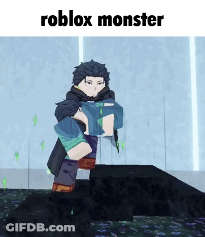 Roblox Monster Holding Another Person GIF