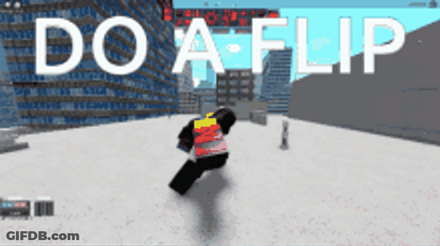Roblox Parkour Game Do A Flip GIF