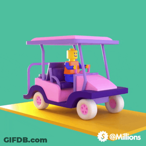 Roblox Pink Golf Cart GIF