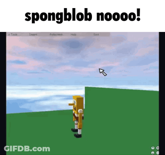Roblox Spongblob Smashed Meme GIF