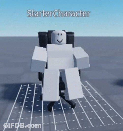 Roblox Starter Character Spinning Meme GIF