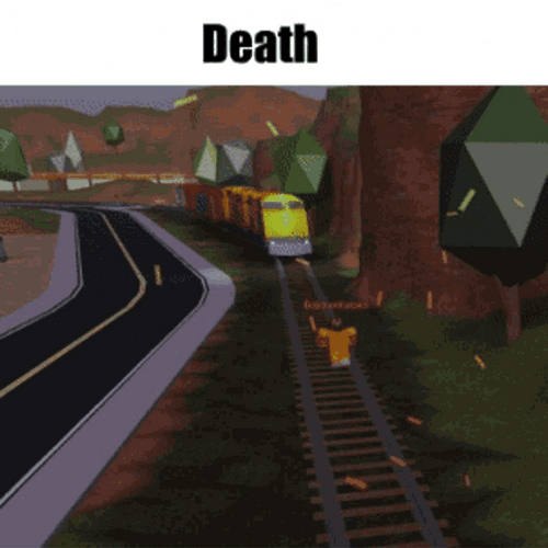Roblox Train Death Collision GIF