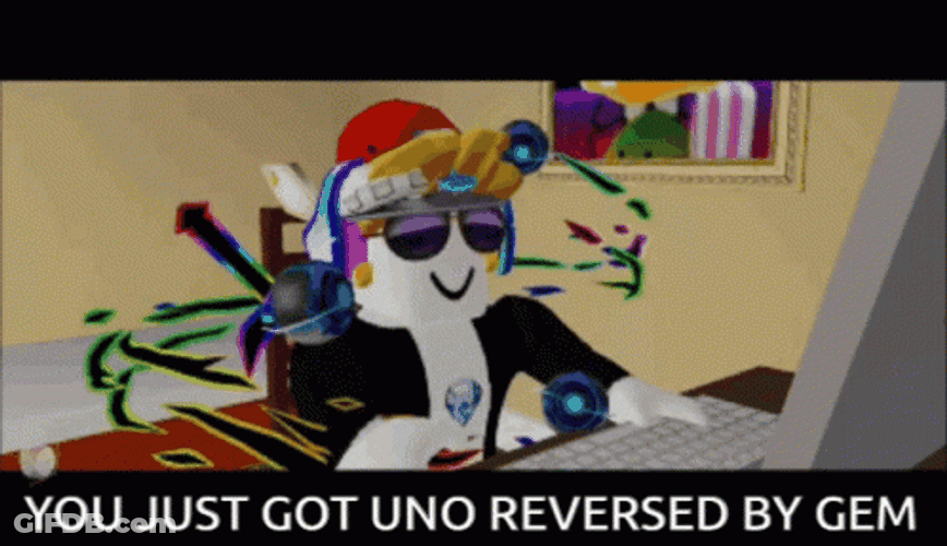 Roblox Uno Reverse Card By Gem GIF