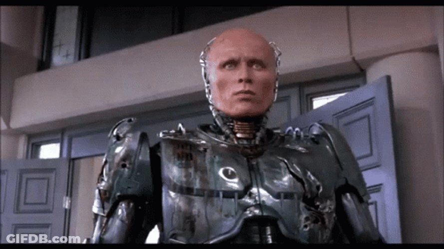 Robocop Looking Around GIF