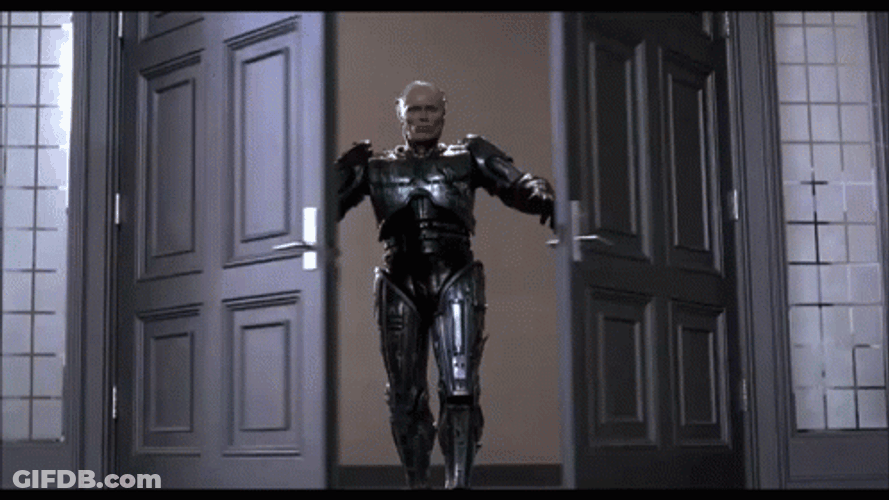 Robocop Opening Door GIF