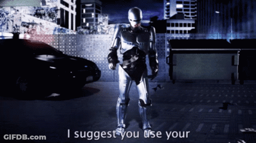Robocop Right To Remain Silent GIF