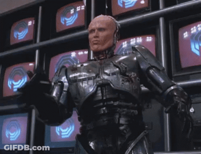 Robocop Spinning Gun GIF