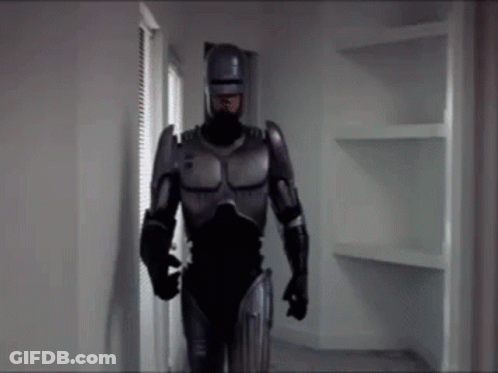 Robocop Walking GIF