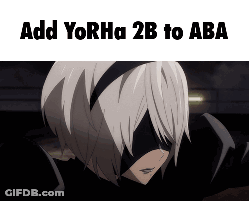 Robot Add Yorha 2B To Aba GIF
