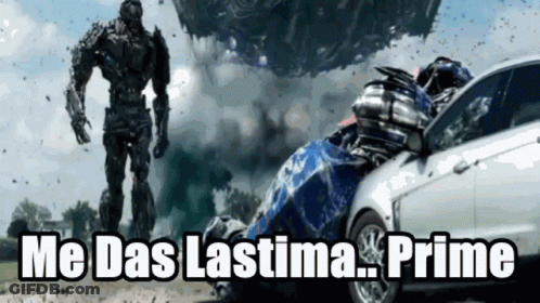 Robot And Car Me Das Lastima Prime GIF