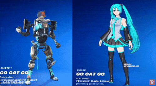 Robot And Girl Standing Together Saying Go Cat Go GIF
