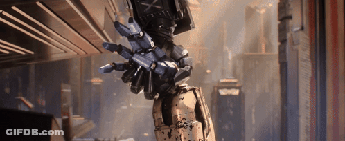 Robot Arm With Letters X And Y GIF