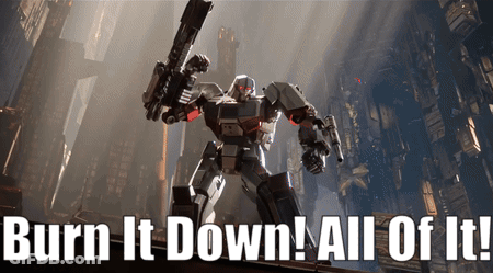 Robot Burn It Down All Of It GIF