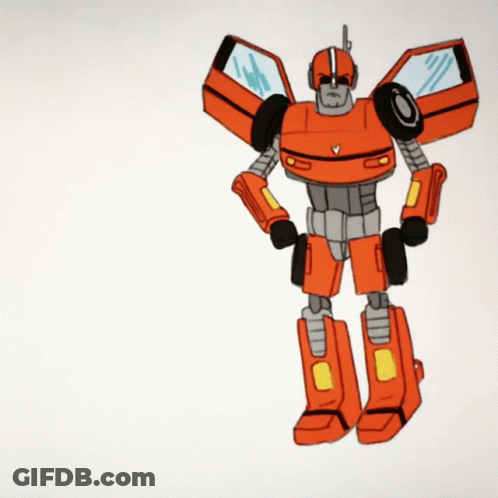 Robot Car With Doors Open GIF