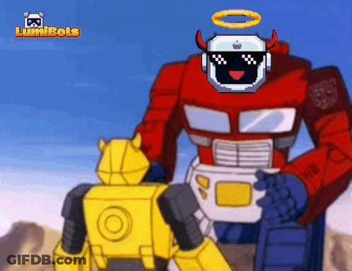 Robot Cartoon Lumibots GIF