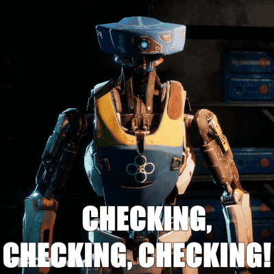 Robot Checking Checking Checking GIF