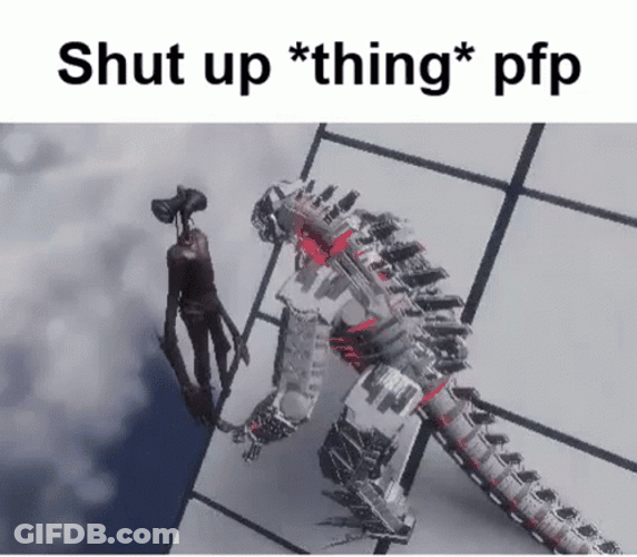 Robot Dinosaur Punch Siren Head Falling Down GIF
