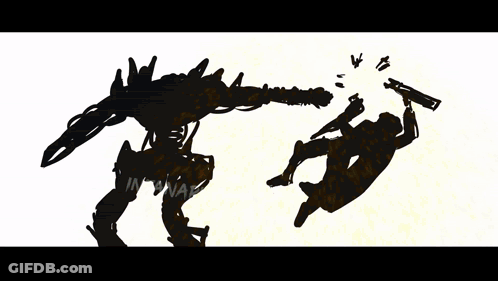 Robot Drawing With Word Infanaru GIF