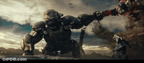 Robot Fighting Another Robot GIF
