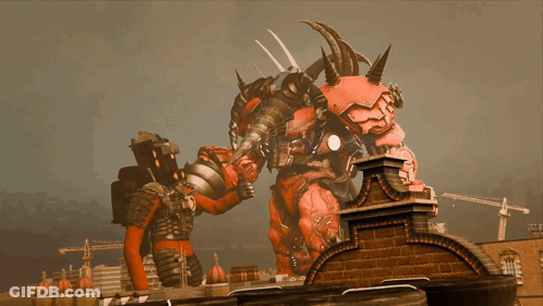 Robot Flying Saying Hell Nuh GIF