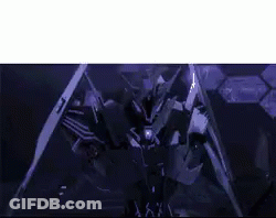 Robot Flying Through Dark Room In Video Game GIF