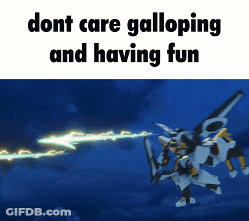 Robot Galloping And Having Fun GIF