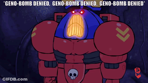 Robot Geno-Bomb Denied GIF
