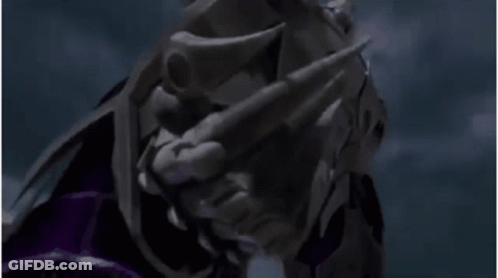 Robot Head With Purple Light GIF