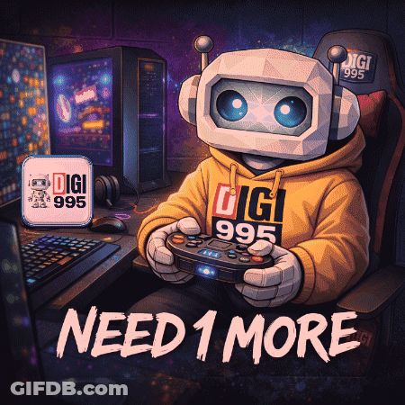 Robot Holding Video Game Controller GIF