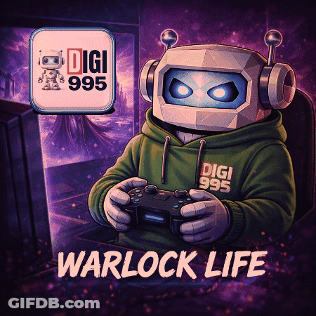 Robot Holding Video Game Controller Warlock Life GIF