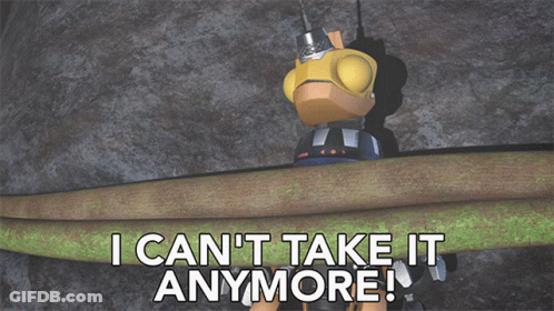 Robot I Can't Take It Anymore GIF