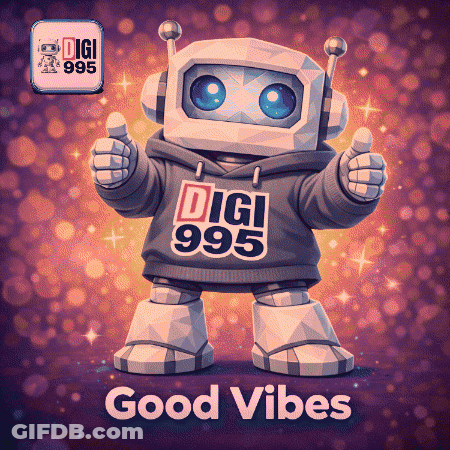 Robot In Digi 995 Hoodie Thumbs Up GIF