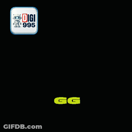 Robot In Green Hoodie Saying Digi GIF