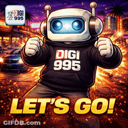 Robot In Headphones And Digi 995 Hoodie GIF
