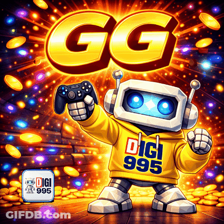 Robot In Yellow Hoodie Saying Digi 995 GIF