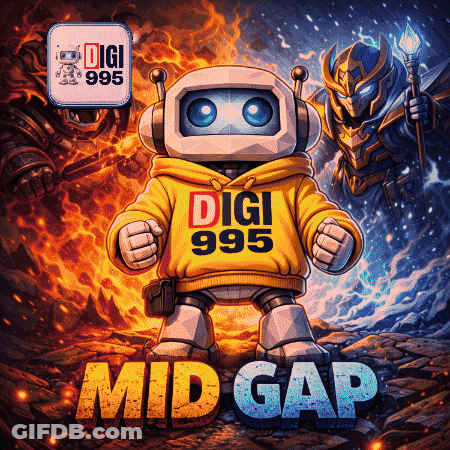 Robot In Yellow Hoodie Saying Digi 995 GIF