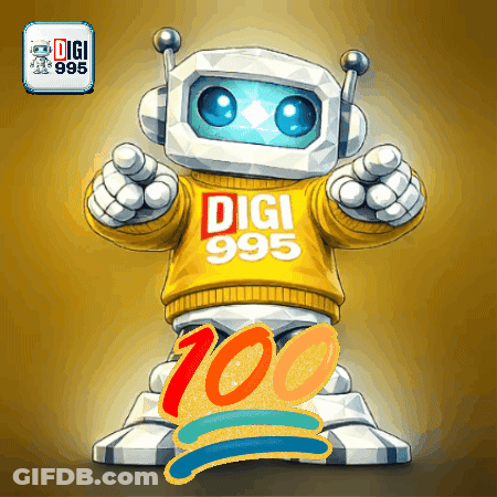 Robot In Yellow Sweater Digi GIF