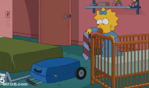 Robot Pulling Suitcase With Fox 5 Logo GIF