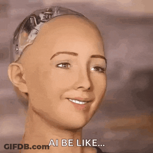 Robot Reaction Eww GIF