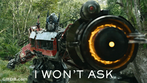Robot Saying Autobots GIF
