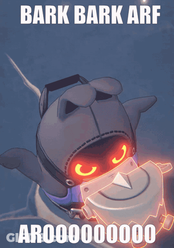 Robot Saying Bark Bark Arf GIF