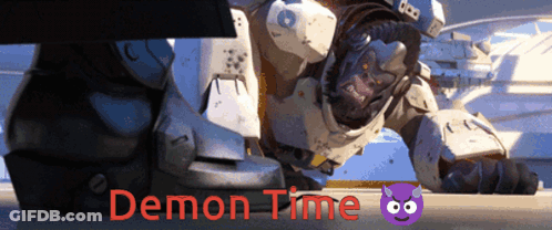 Robot Saying Demon Time GIF