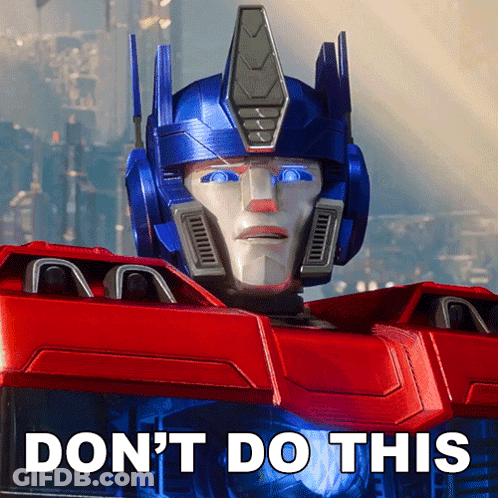 Robot Saying Don't Do This GIF