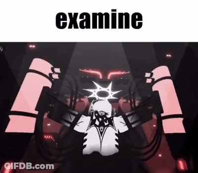 Robot Saying Examine GIF