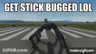 Robot Saying Get Stick Bugged Lol GIF
