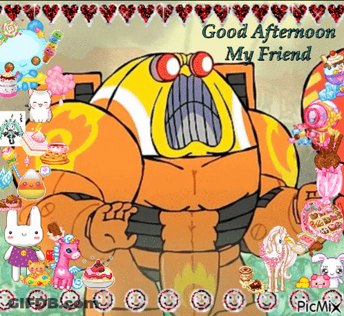 Robot Saying Good Afternoon My Friend GIF