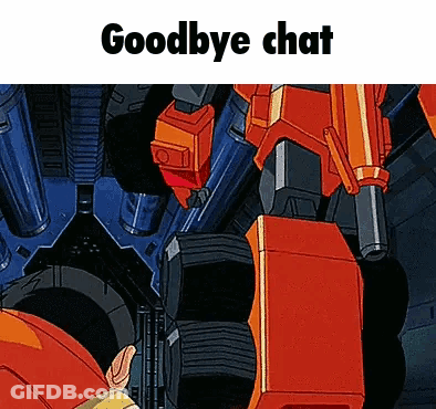 Robot Saying Goodbye Chat GIF